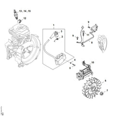 STIHL 41474001310 - Ignition module
