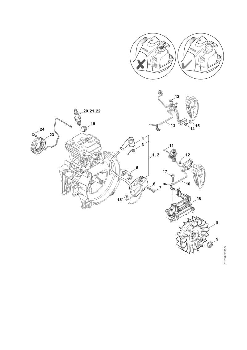 STIHL 41474301000 - Trigger unit