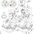 STIHL Réservoir d'essence (OEM 4147-350-0408)