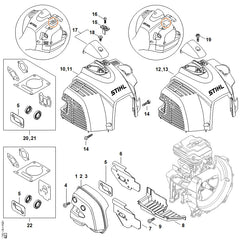 STIHL 41471413201 - Cooling plate