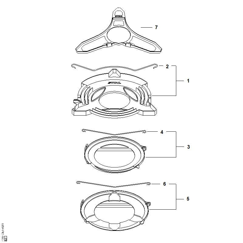 STIHL 41197924300 - Clamping wire