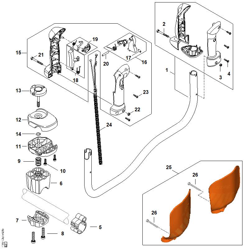STIHL 00001822101 - Support Ø 28 mm / 1 1/8"