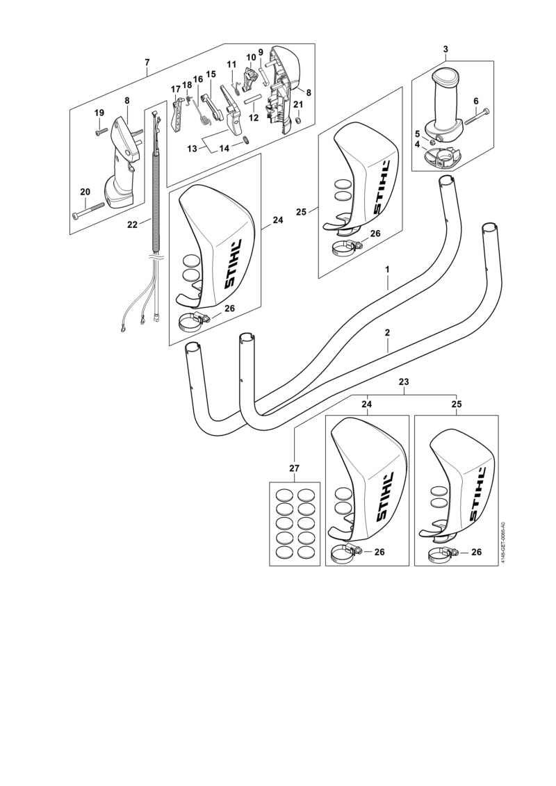 STIHL 41487901307 - Control handle