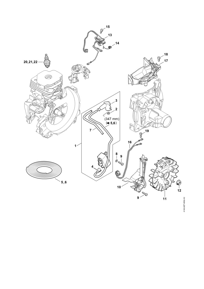 STIHL 00004304801 - Plug