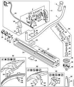 STIHL 41491801104 - Throttle cable