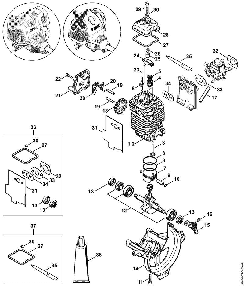 STIHL 41800252011 - Valve