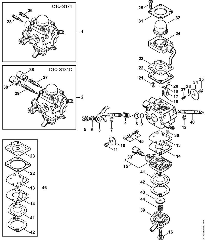 STIHL 41801213300 - Throttle shutter