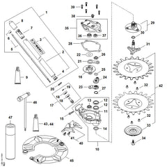 STIHL 41809677200 - Warning pictogram RG-KM