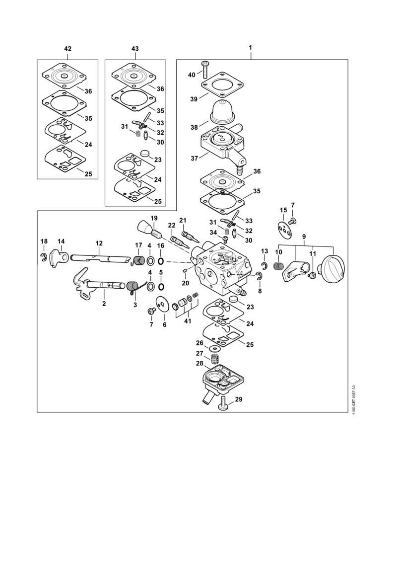 STIHL 41801212901 - Choke shutter