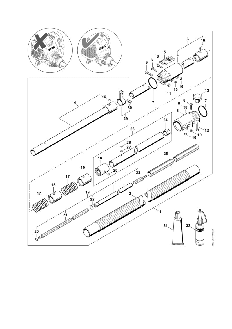 STIHL 41387403201 - Bearing
