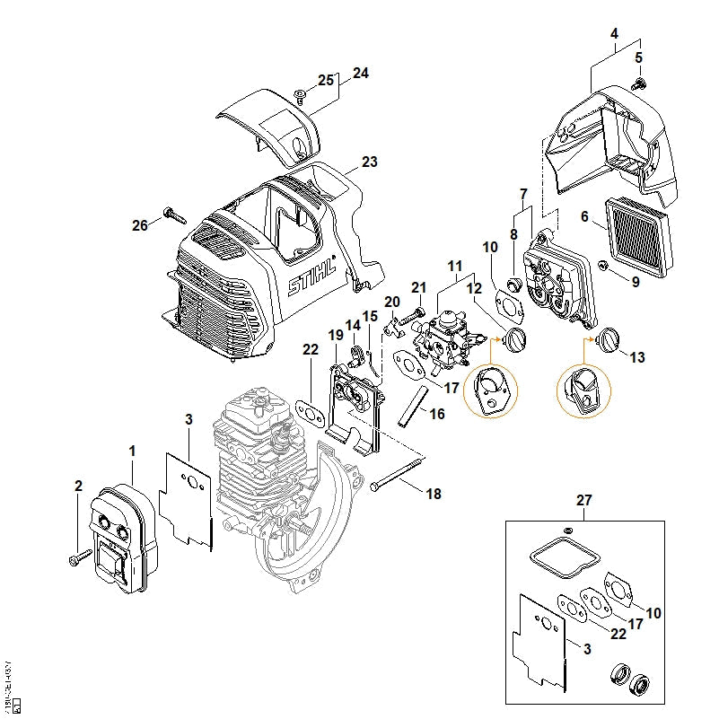 STIHL 41801200618 - Carburetor 4180/18
