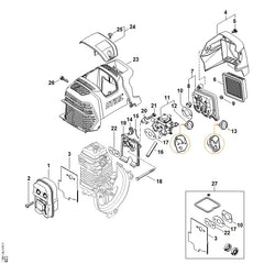 STIHL 41801200618 - Carburetor 4180/18