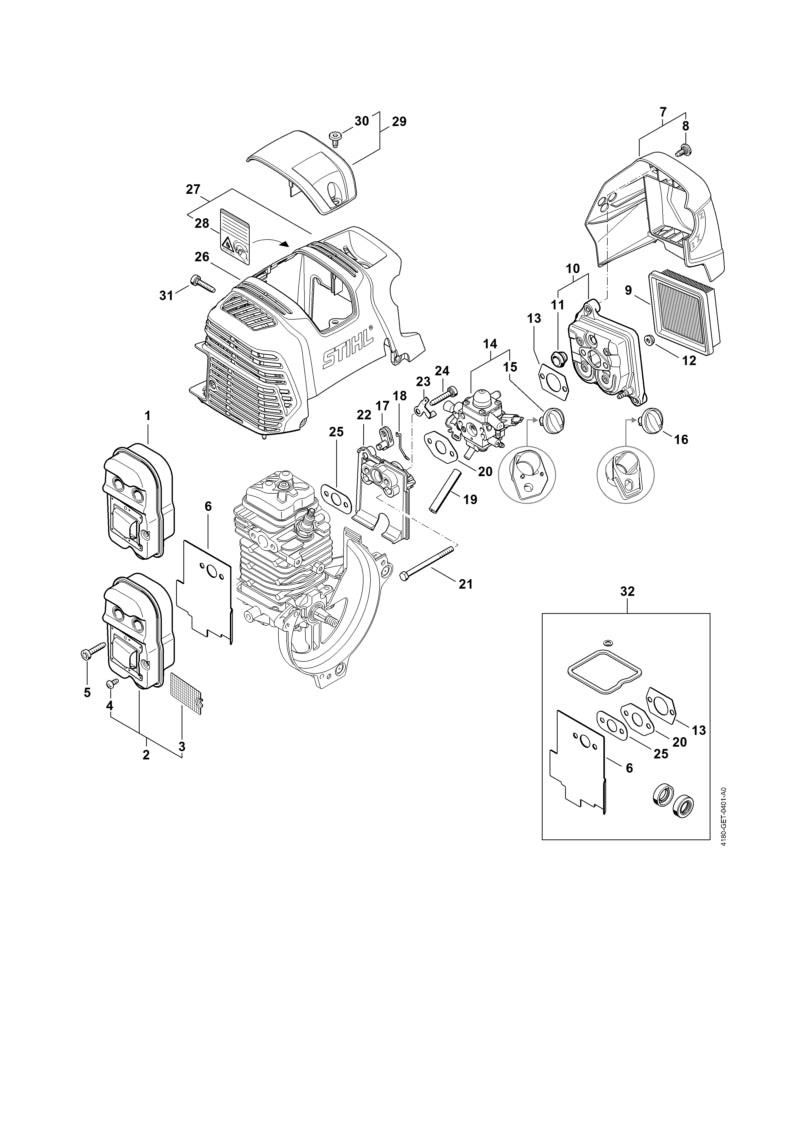 STIHL 41800801609 - Shroud