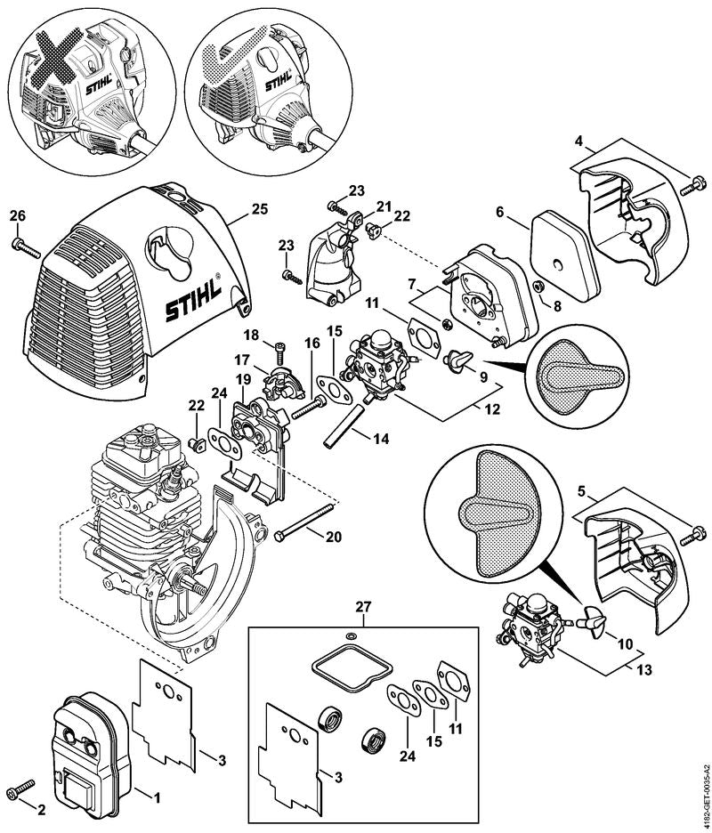 STIHL 41801200601 - Carburetor C1Q-S98D