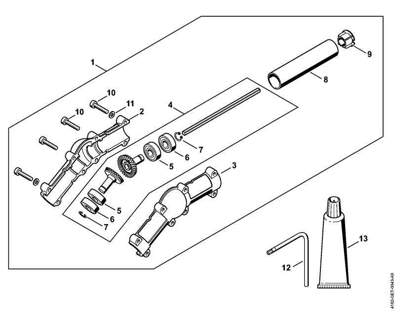 STIHL 41386410302 - Gear housing