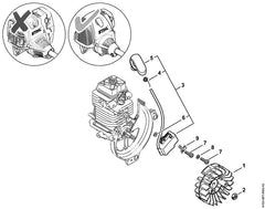 STIHL 41804312100 - Connector tag