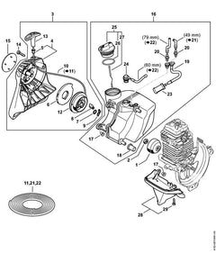 STIHL 41829671507 - Model plate HT 133