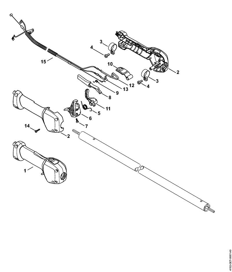 STIHL 41807901314 - Control handle