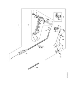 STIHL 42037901304 - Control handle Ø 67 mm