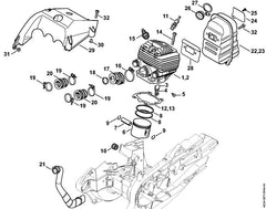 STIHL 42241400605 - Muffler