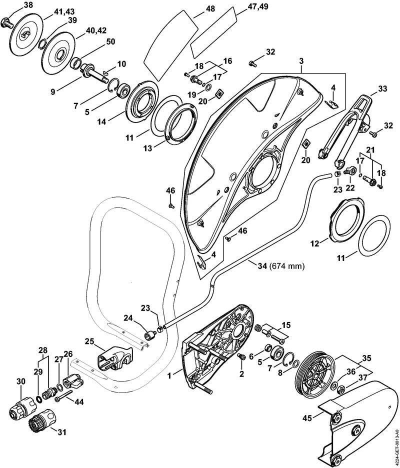 STIHL 42247608502 - Belt pulley