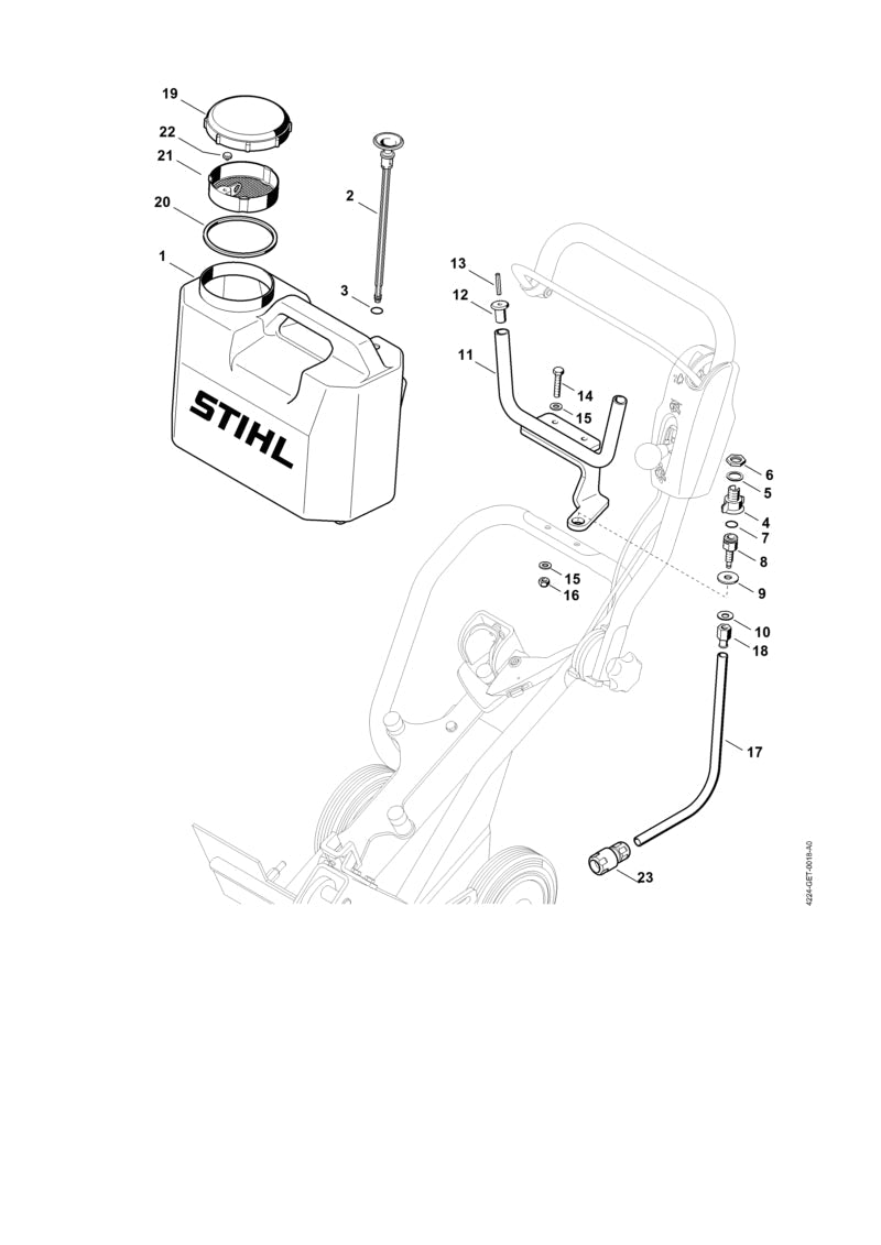 STIHL 42240071009 - Water tank mounting kit