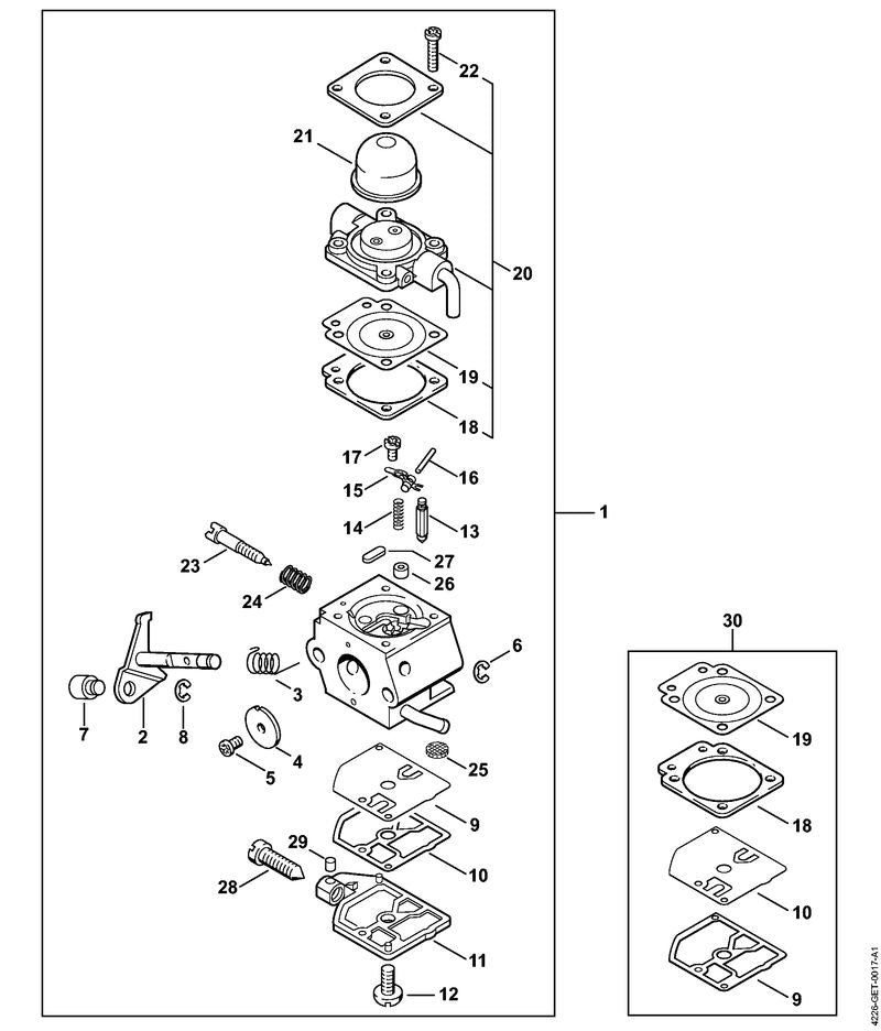 STIHL 42261213300 - Throttle shutter