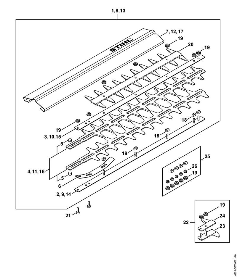 STIHL 42267909800 - Guide guard
