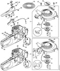 STIHL Plaque matricule HS 45 (OEM 4228-967-1500)