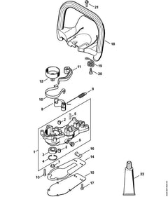 STIHL 42287910101 - Handlebar with hand guard