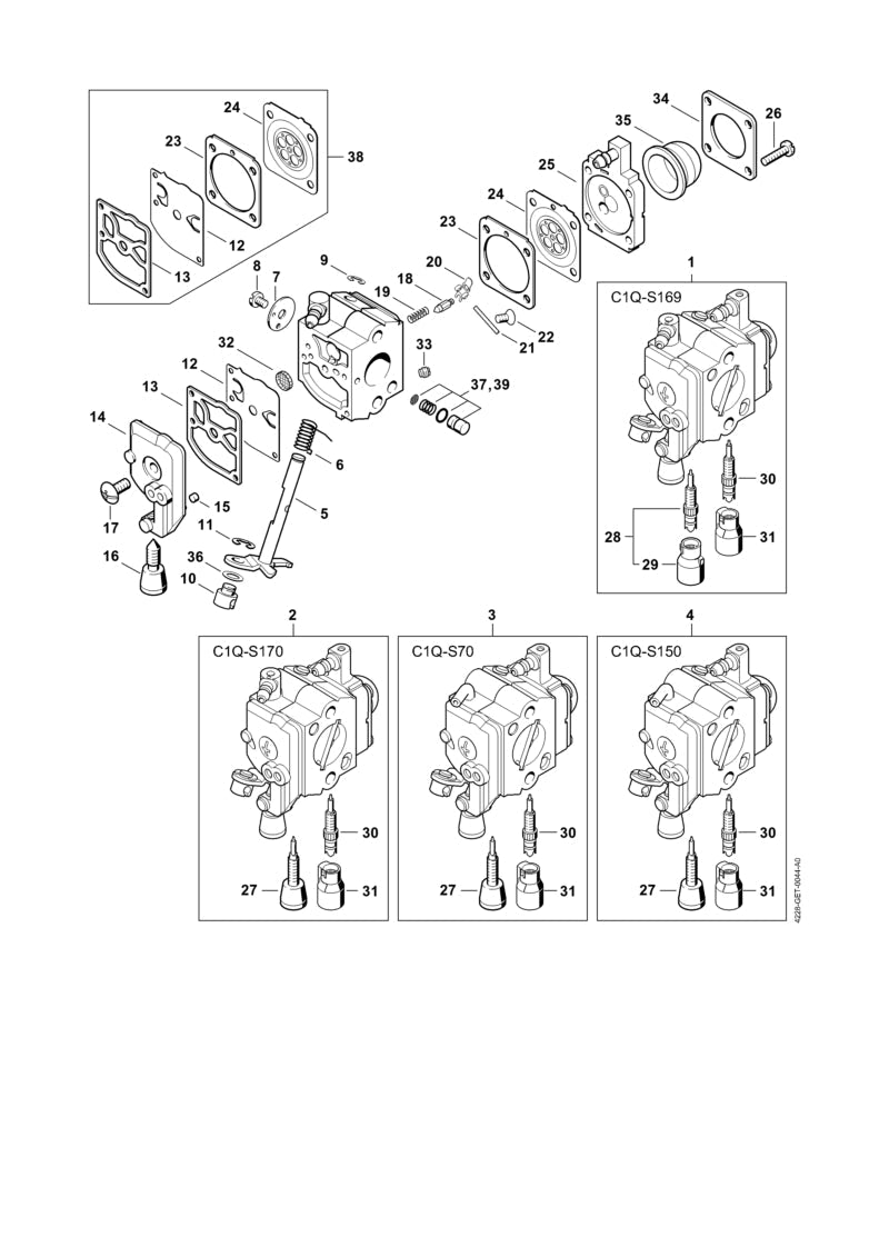 STIHL 42281206800 - Low speed screw