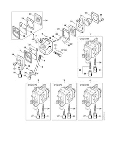 STIHL 42281206800 - Low speed screw