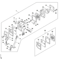 STIHL 42281213303 - Throttle shutter