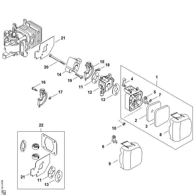 STIHL 42281410500 - Filter cover