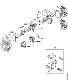 STIHL 42291200604 - Carburetor C1Q-S55B