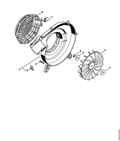 STIHL 00009980807 - Torsion spring