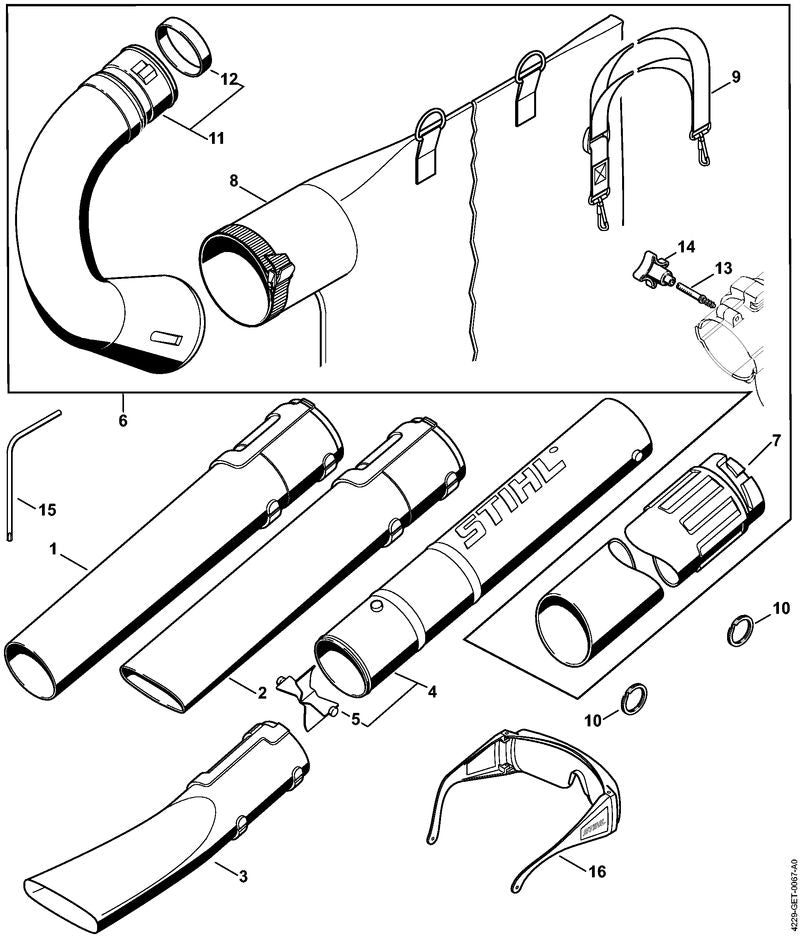 STIHL 42290071000 - Vacuum attachment