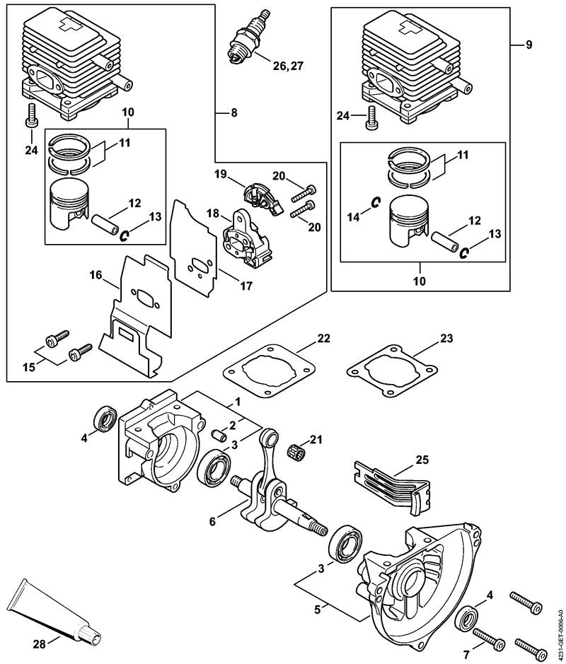 STIHL 41371490600 - Muffler gasket