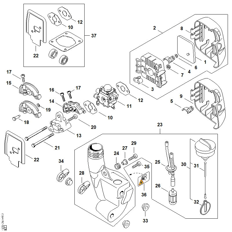 STIHL 41283500505 - Filler cap