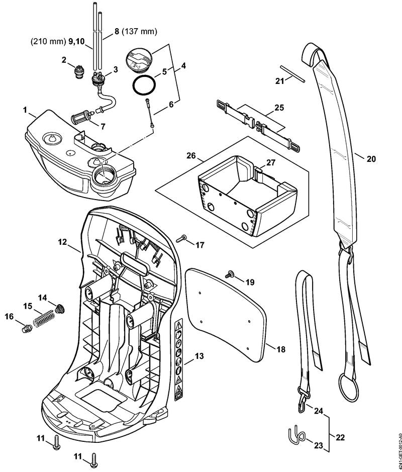 STIHL 00009677230 - Warning pictogram SR