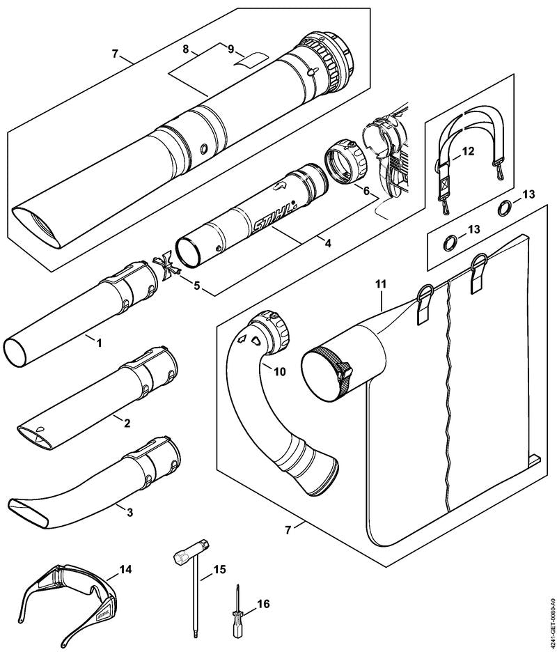 STIHL 00009677232 - Warning pictogram BG