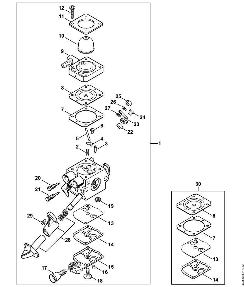 STIHL 42411809500 - Choke knob