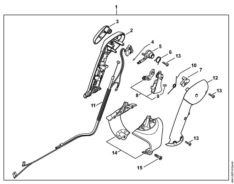 STIHL 42821820800 - Lockout lever