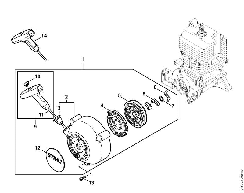 STIHL 42449671500 - Model plate SR 430