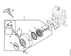 STIHL 42449671500 - Model plate SR 430
