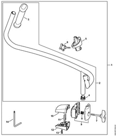 STIHL 42827109300 - Wing screw