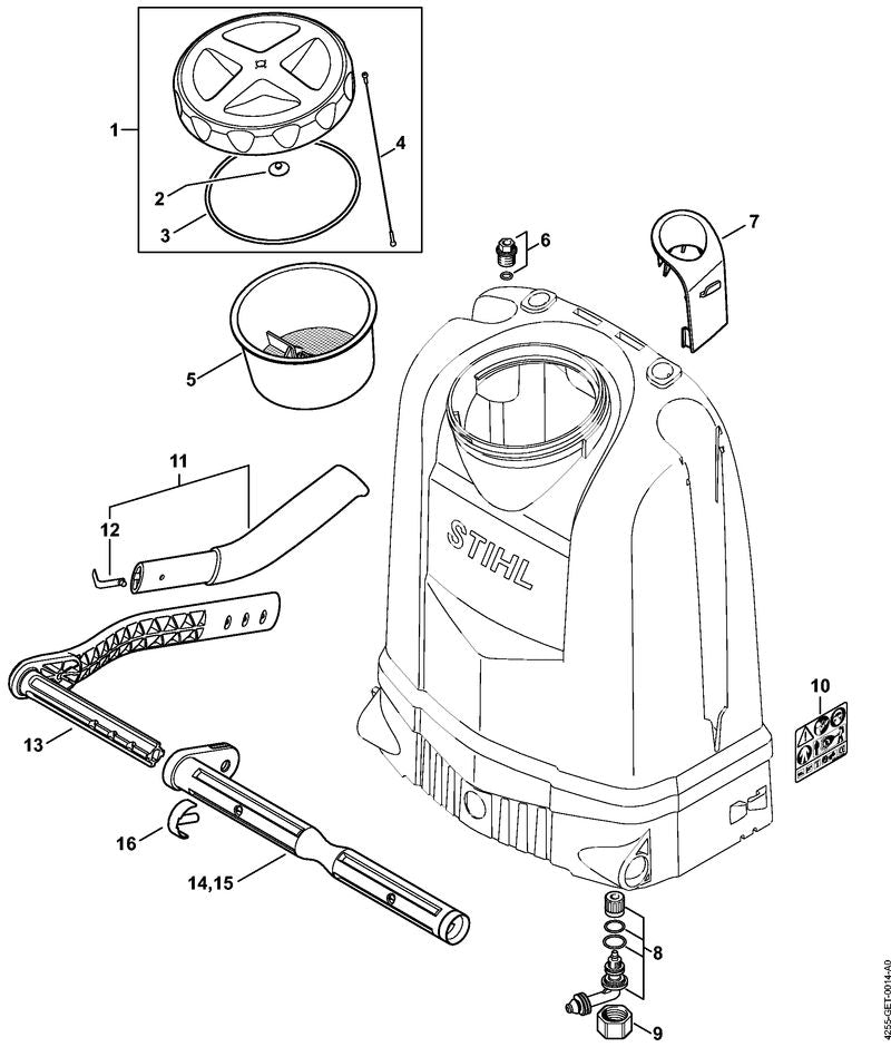 STIHL 42557007003 - Lever