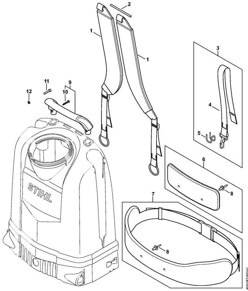 STIHL 42557109100 - Lap belt