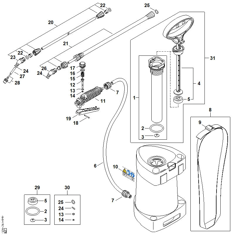 STIHL 42555032200 - Axle