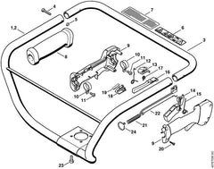 STIHL 43131801102 - Throttle cable